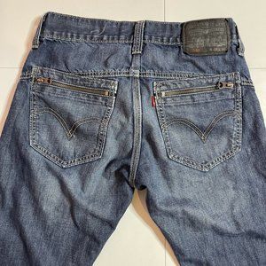 Levi's 514 Slim Straight Jeans Denim Zipper Pocket